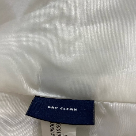 American Living Cotton/Linen White and Navy Striped Jacket Size 14 NWOT - Picture 2 of 5